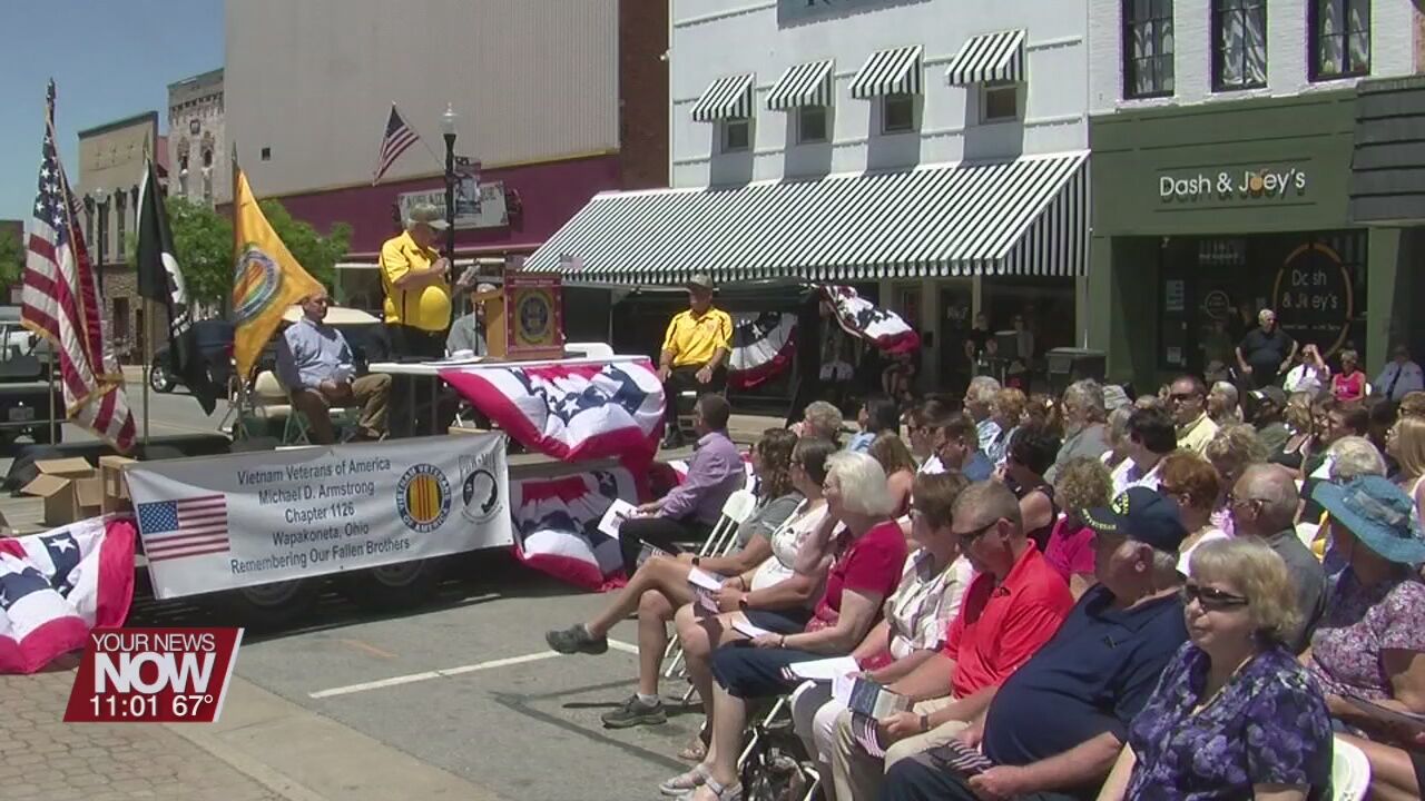 Wapakoneta's Vietnam Veterans of America unveil Gold Star Monument